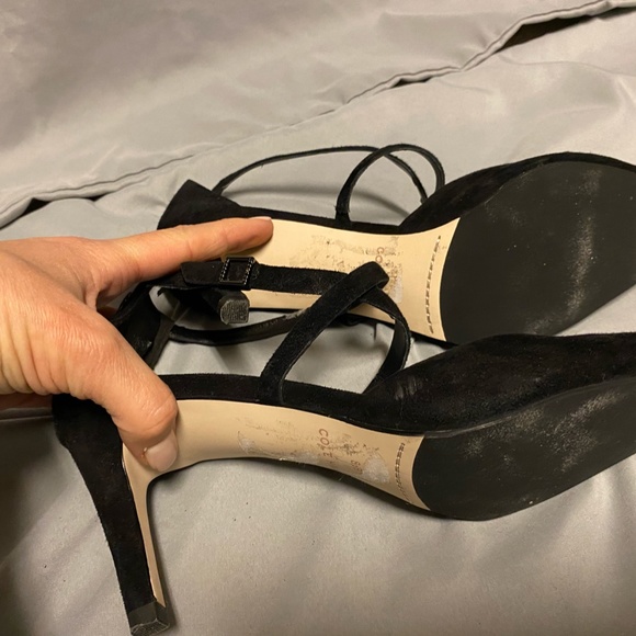 Cole Haan Suede Ankle Strap Pumps - Picture 5 of 9